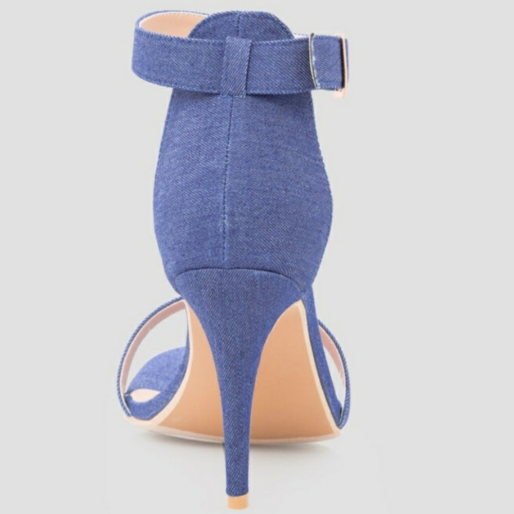 Denim Strappy Sandal - Picture 3 of 7